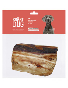 Лакомство Smart Dog для собак, говяжья мозговая кость, 5-8 см, 100 г